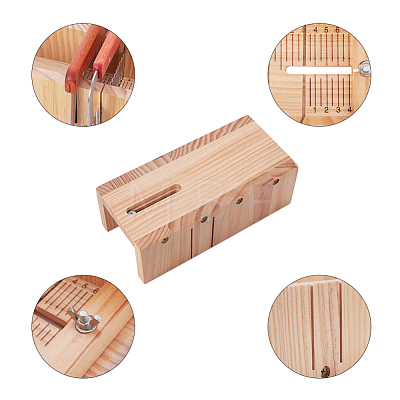 Wood Loaf Soap Cutter Tool Sets DIY-WH0109-01-1