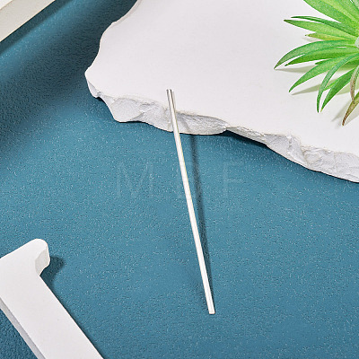 10CM Fine Silver Half Round Metal Wire STER-TA0001-58A-1