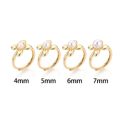 Flower Brass Adjustable Rings Setting KK-T079-20G-1