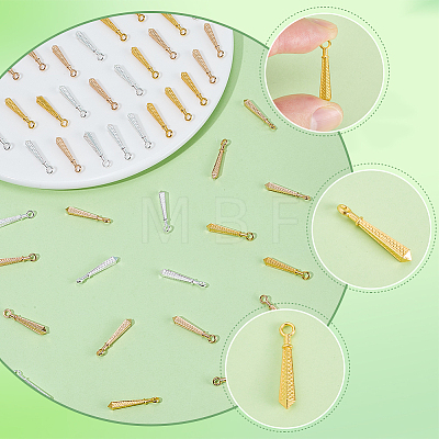 90Pcs 3 Colors Alloy Pendants FIND-SC0025-51-1