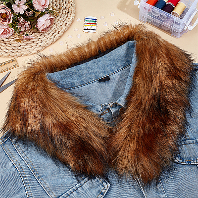Artificial Wool Fur Collar AJEW-PH0008-64A-1