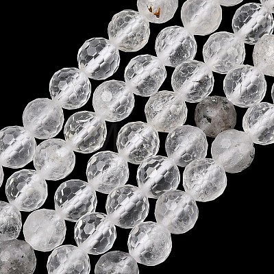 Natural Herkimer Diamond Beads Strands GG-NH0014-D03-6mm-1