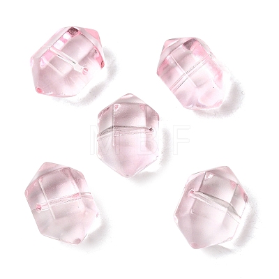 Dyed & Heated Transparent Glass Beads GLAA-F132-01E-1