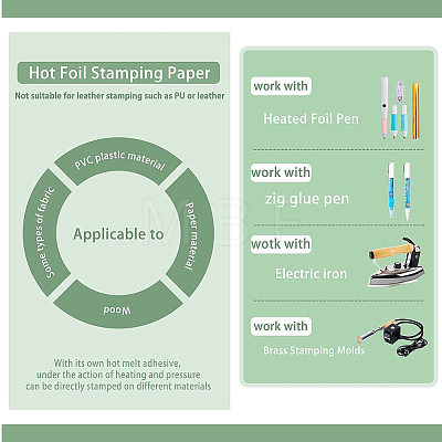 PET Hot Foil Stamping Paper DIY-WH0308-379B-1