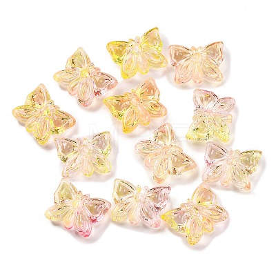 926Pcs Transparent Two Tone Acrylic Beads MACR-K359-17B-1