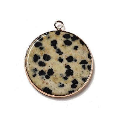 Natural Dalmatian Jasper Pendants G-A213-01G-06-1