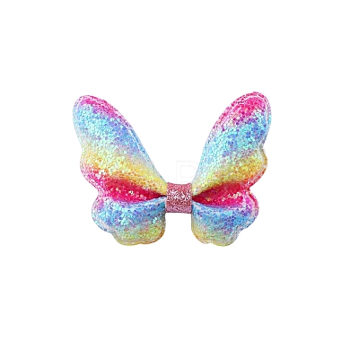 Glitter Butterfly Bowknot Alligator Hair Clips PW-WGD7FA4-15-1