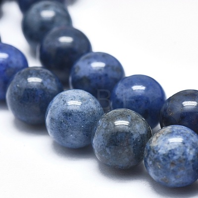 Natural Dumortierite Quartz Bead Strands G-I224-01-8mm-1