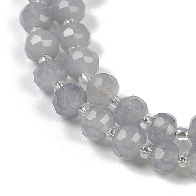 Natural Grey Agate Beads Strands G-H057-A11-01-1