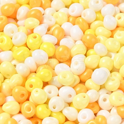 6/0 Opaque Baking Paint Glass Seed Beads SEED-M012-02A-28-1