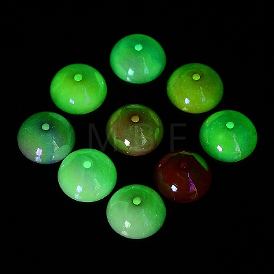 UV Plating Transparent Acrylic Beads OACR-Z013-04-1