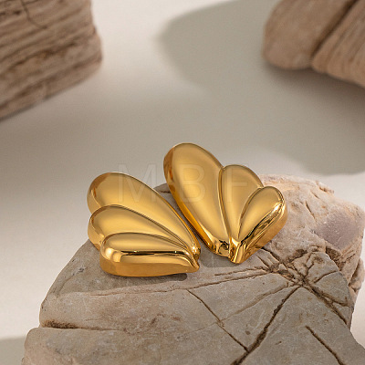 304 Stainless Steel Butterfly Wings Stud Earrings for Women PR3975-1-1