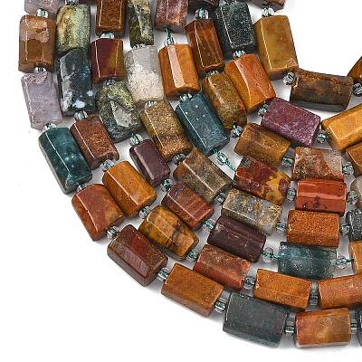 Natural Ocean Jasper Beads Strands G-H352-A01-03-1