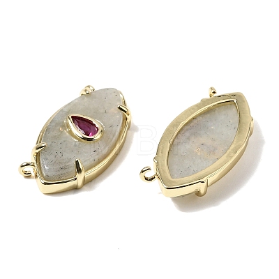 Natural Labradorite Pendants KK-C255-22G-05-1