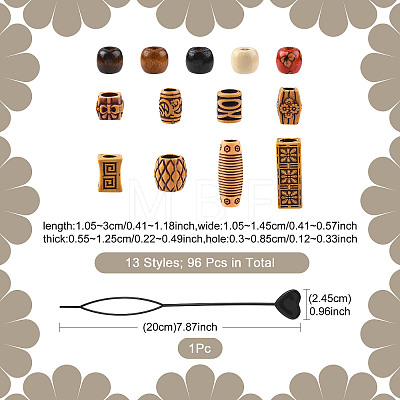 Plastic Topsy Tail Hair Styling Braiding Tool OHAR-FS0001-04-1