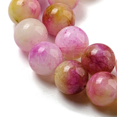 Natural Dyed Yellow Jade Beads Strands G-Q160-A01-01A-1