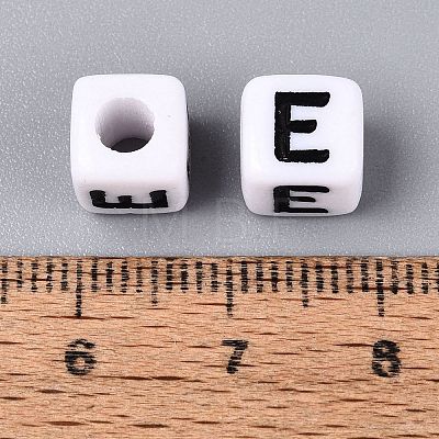 Opaque Acrylic Beads SACR-N020-04A-E-1