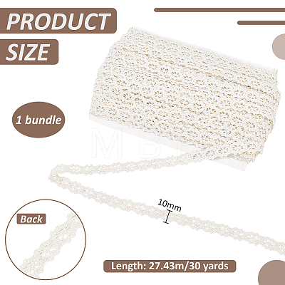 Cotton Ribbons SRIB-WH0011-478A-1