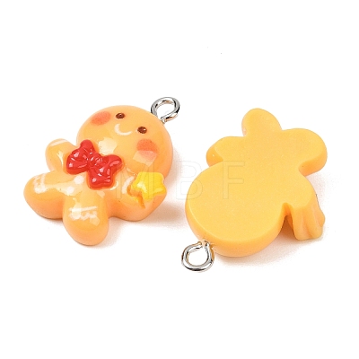 Christmas Opaque Resin Pendants RESI-I350-01B-1