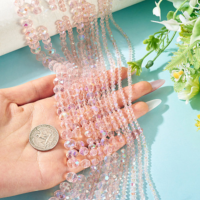 11 Strands 11 Styles Electroplate Glass Beads Strands EGLA-TA0003-01B-1