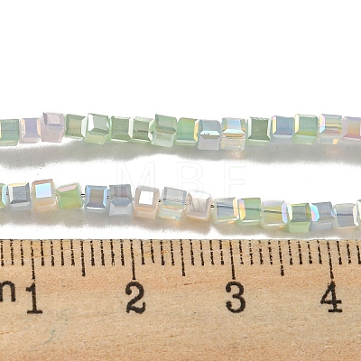 Electroplate Glass Beads Strands EGLA-F121-FR-B03-1