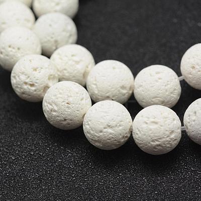 Unwaxed Natural Lava Rock Beads Strands G-J367-01-8mm-1