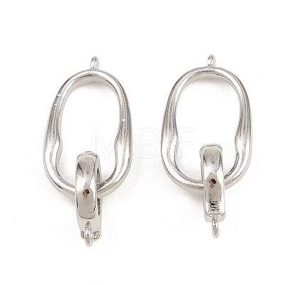 Brass Fold Over Clasps KK-H292-25P-1