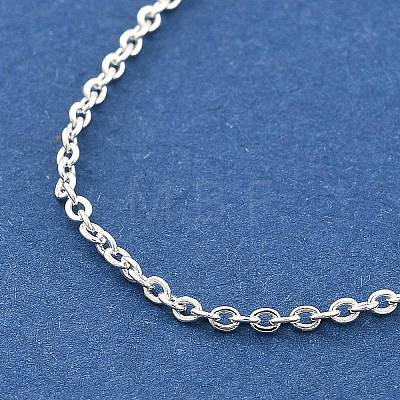 Stainless Steel Cable Chain Bracelets for Men Women BJEW-G736-11S-1