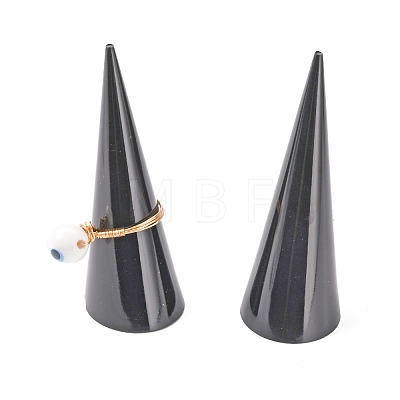   1Pc Wood Finger Ring Display Stands and 2Pcs Acrylic Ring Displays ODIS-PH0001-46-1