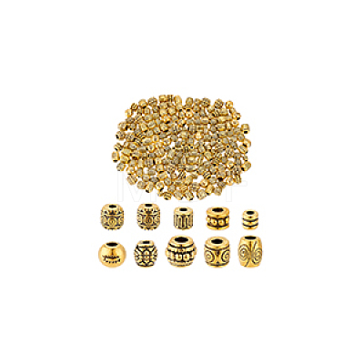 Tibetan Style Alloy Beads TIBEB-GA0001-02AG-1