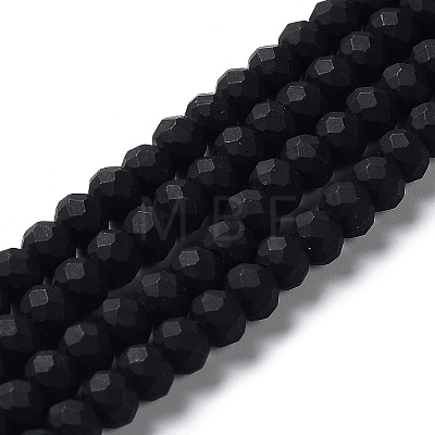 Glass Beads Strands EGLA-A034-P6mm-MD-M-1