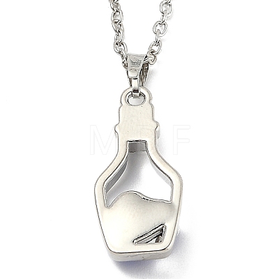 Alloy Resin Pendant Necklaces NJEW-B0003-08P-1