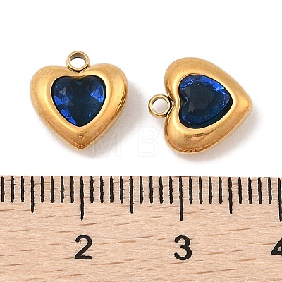 Ion Plating(IP) 304 Stainless Steel Micro Pave Cubic Zirconia Pendants STAS-S131-17G-02-1