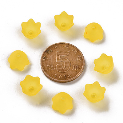 Transparent Acrylic Beads Caps PL543-2-1