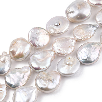 Natural Keshi Pearl Beads Strands PEAR-S018-03C-1-1