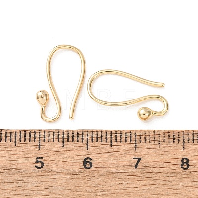 Brass Earring Hooks KK-G604-04G-1