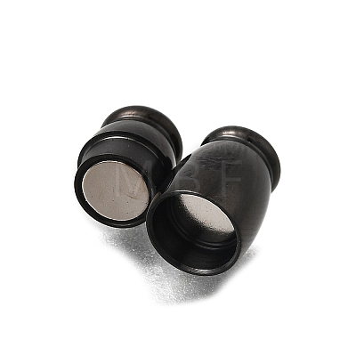 Barrel 304 Stainless Steel Magnetic Clasps STAS-D382-03A-EB-1