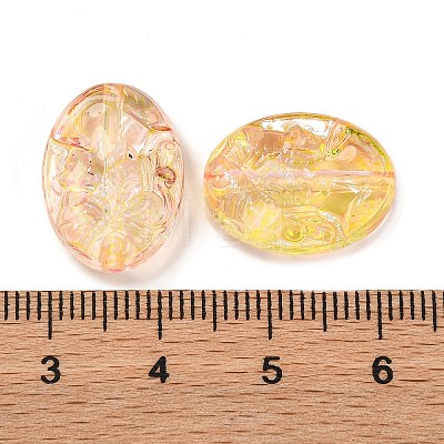 555Pcs Transparent Two Tone Acrylic Beads MACR-K359-25A-1