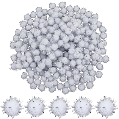 400Pcs Handmade DIY Doll Craft Pom Pom Balls FABR-SC0001-01A-02-1
