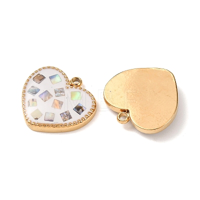 304 Stainless Steel Enamel Pendants STAS-F352-05C-03-1