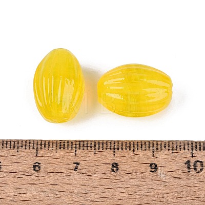 Handmade Ribbed Lampwork Beads LAMP-N042-01B-1