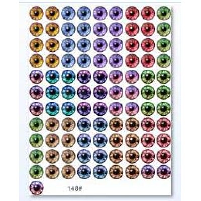 Printed Transparent Glass Cabochons GL-CBAA22A-10-1