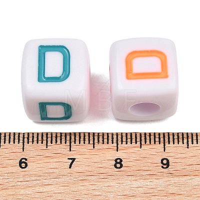 Opaque Acrylic Enamel European Beads AC-ACBA1794-04D-1