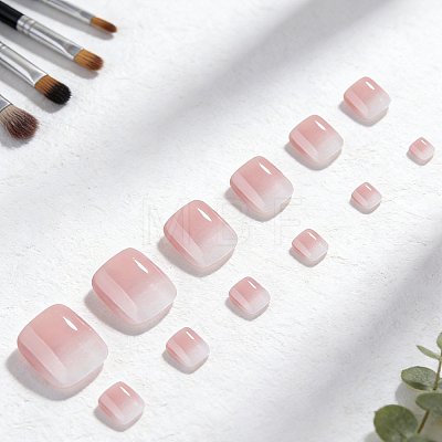 1 Bag ABS Plastic Full Cover Press On False Nails MRMJ-CP0001-55-1