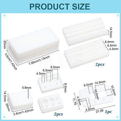 2 Bags 2 Styles Plastic Polymer Clay Bead Hole Maker DIY-PH00035-57B-1