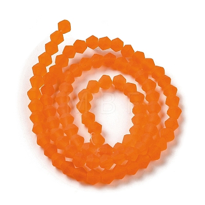 Imitate Austrian Crystal Frosted Glass Beads Strands LS-GLAA-F029-TM4mm-B11-1