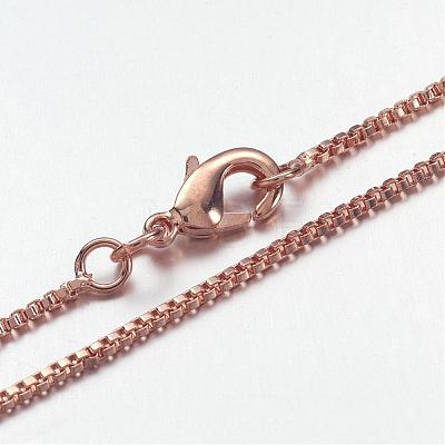 Brass Chain Necklaces MAK-F013-02RG-1