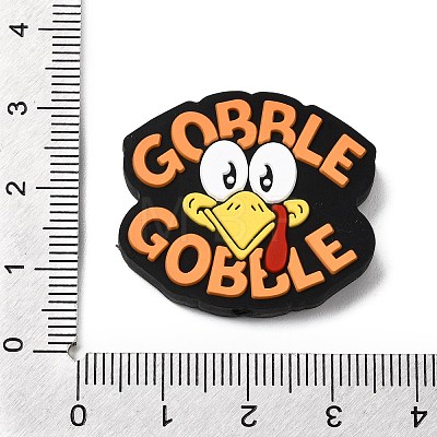 Thanksgiving Theme Silicone Beads SIL-J001-01L-1
