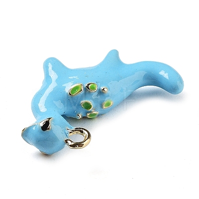 Alloy Enamel Pendants ENAM-H043-01G-02-1