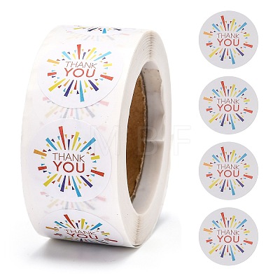 1 Inch Thank You Self-Adhesive Paper Gift Tag Stickers LS-DIY-E027-A-11-1